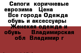 Сапоги ,коричневые еврозима › Цена ­ 1 000 - Все города Одежда, обувь и аксессуары » Женская одежда и обувь   . Владимирская обл.,Владимир г.